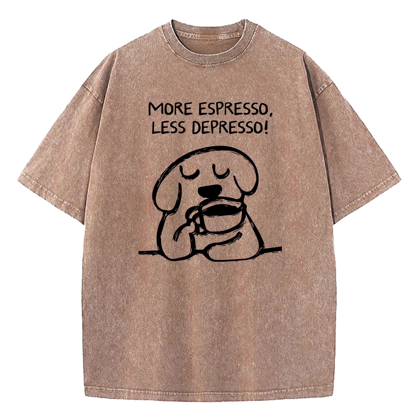 More Espresso Less Depresso Washed T-Shirt