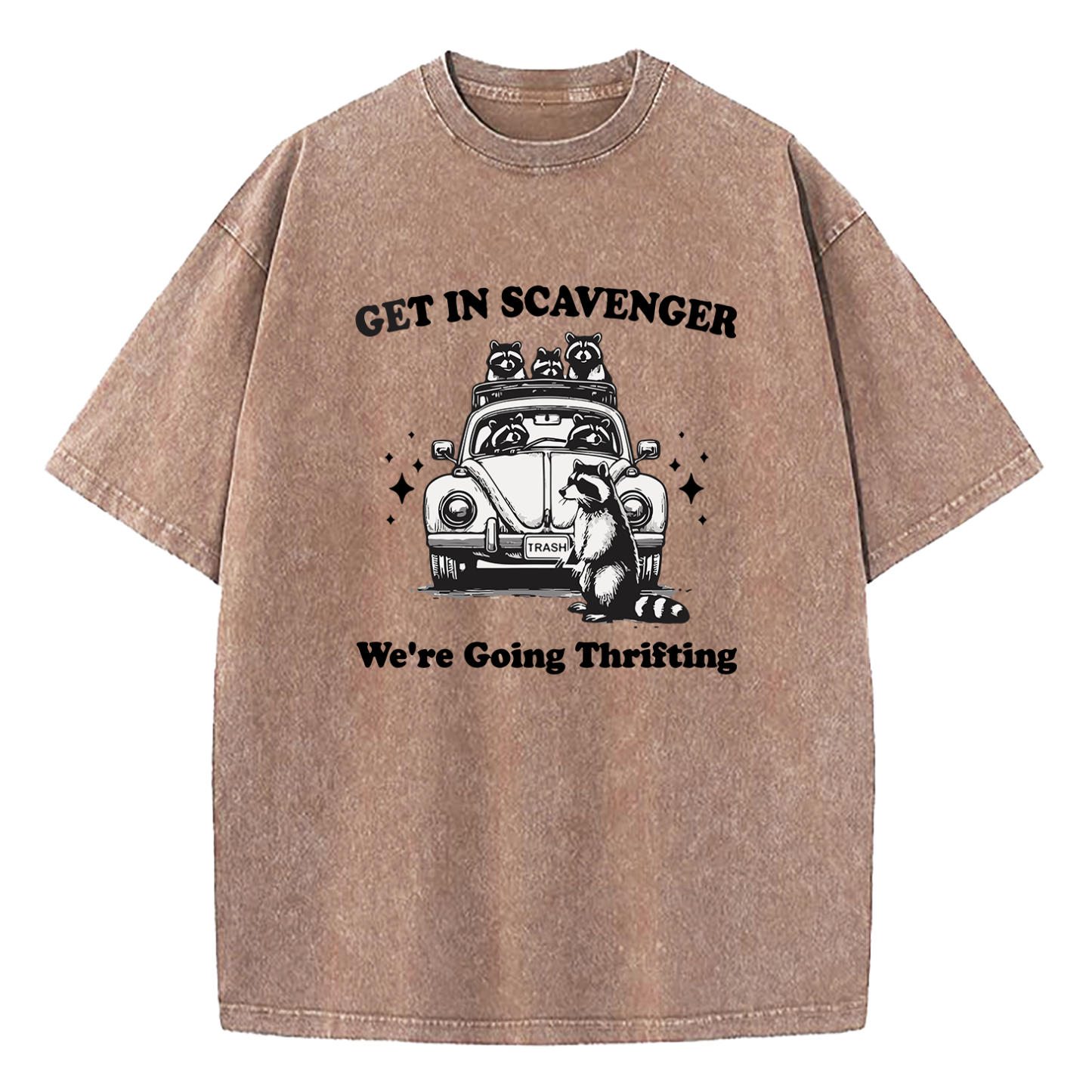 Get In Scavenger We're Going Thrifting Washed T-Shirt