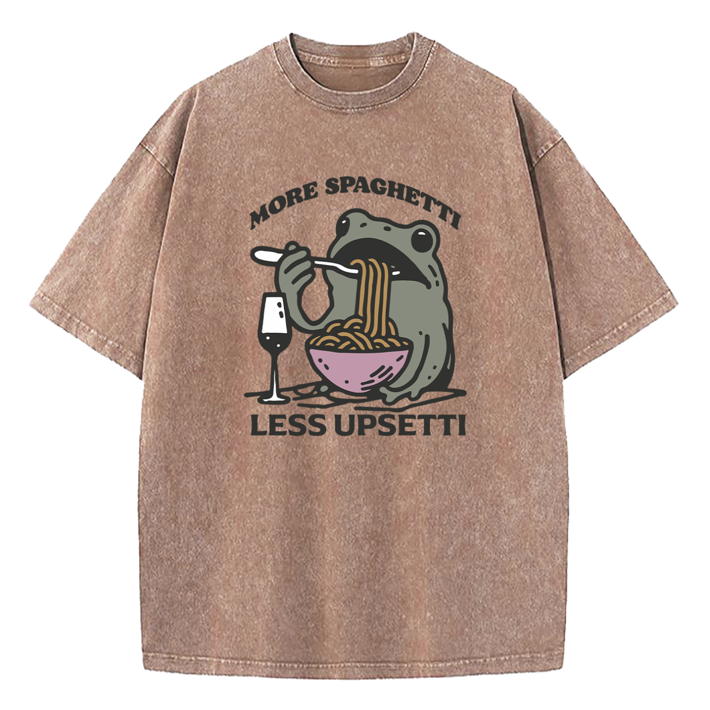 More Spaghetti Less Upsetti Washed T-Shirt