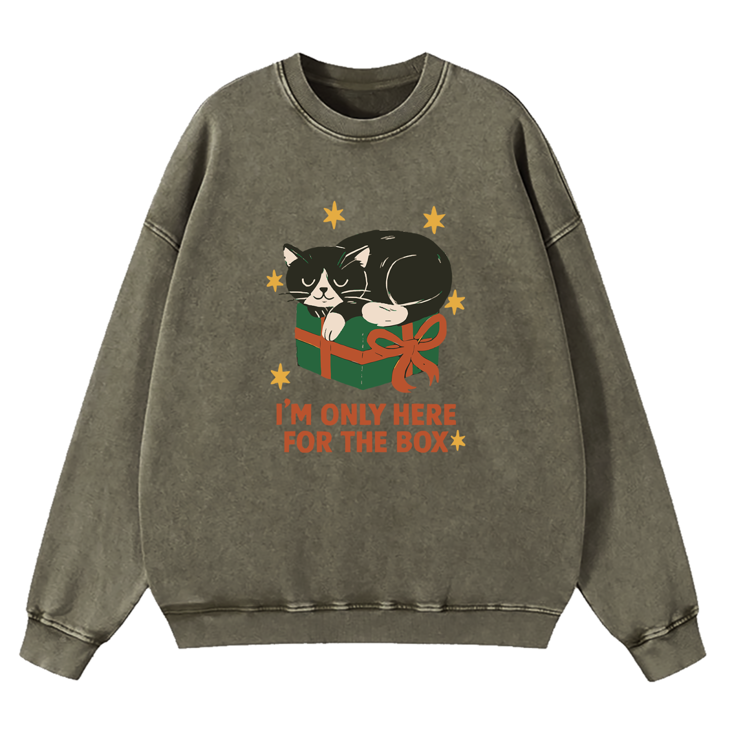 I'm Only Here For The Box Washed Sweatshirt