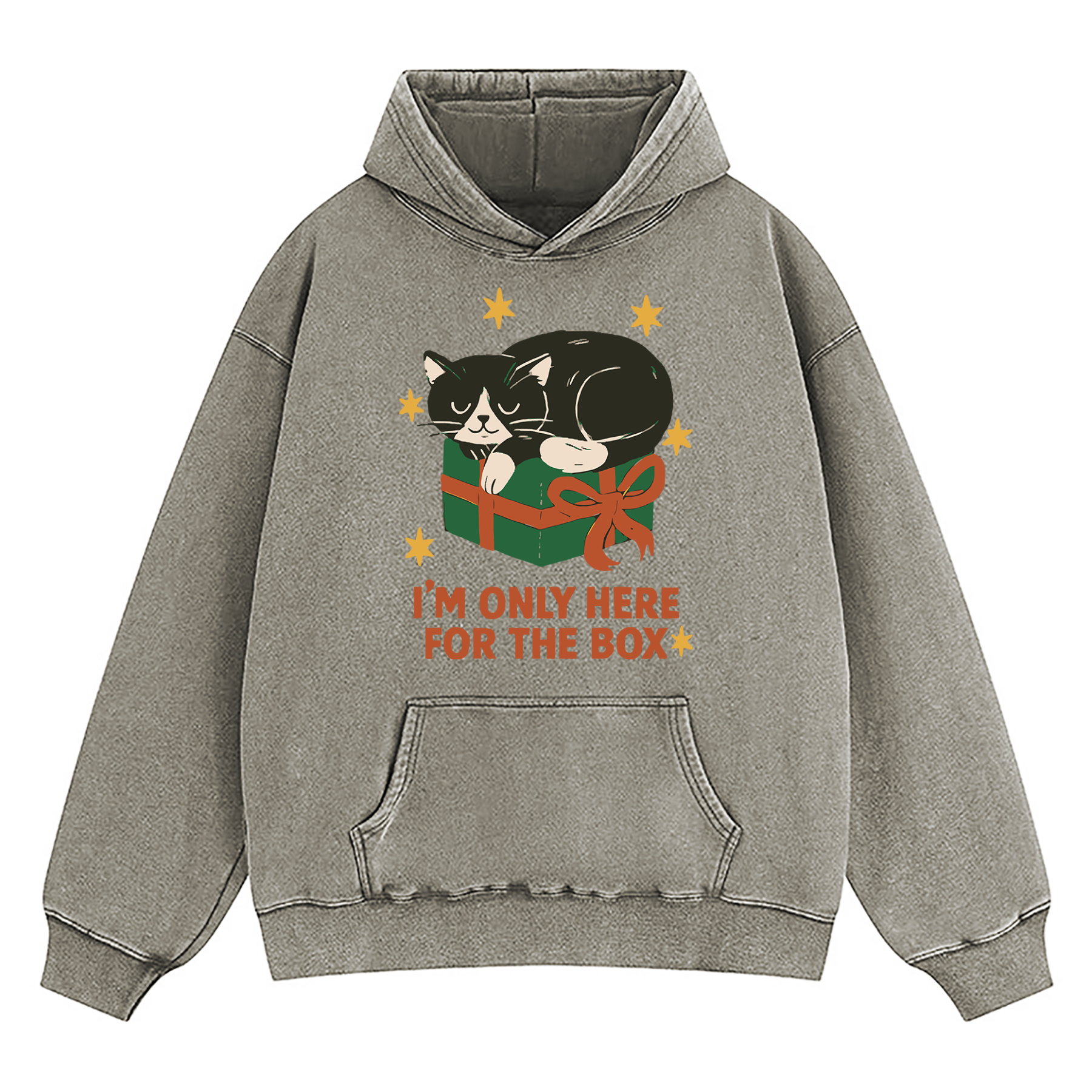 I'm Only Here For The Box Washed Hoodie