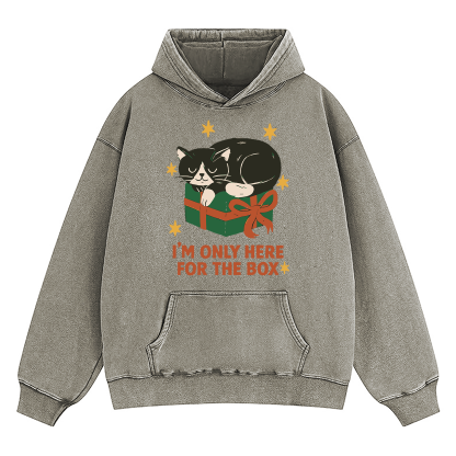 I'm Only Here For The Box Washed Hoodie