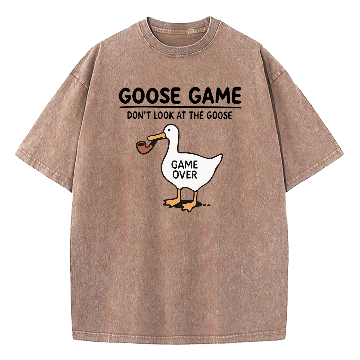 Goose Game Don’t Look at the Goose Washed T-Shirt