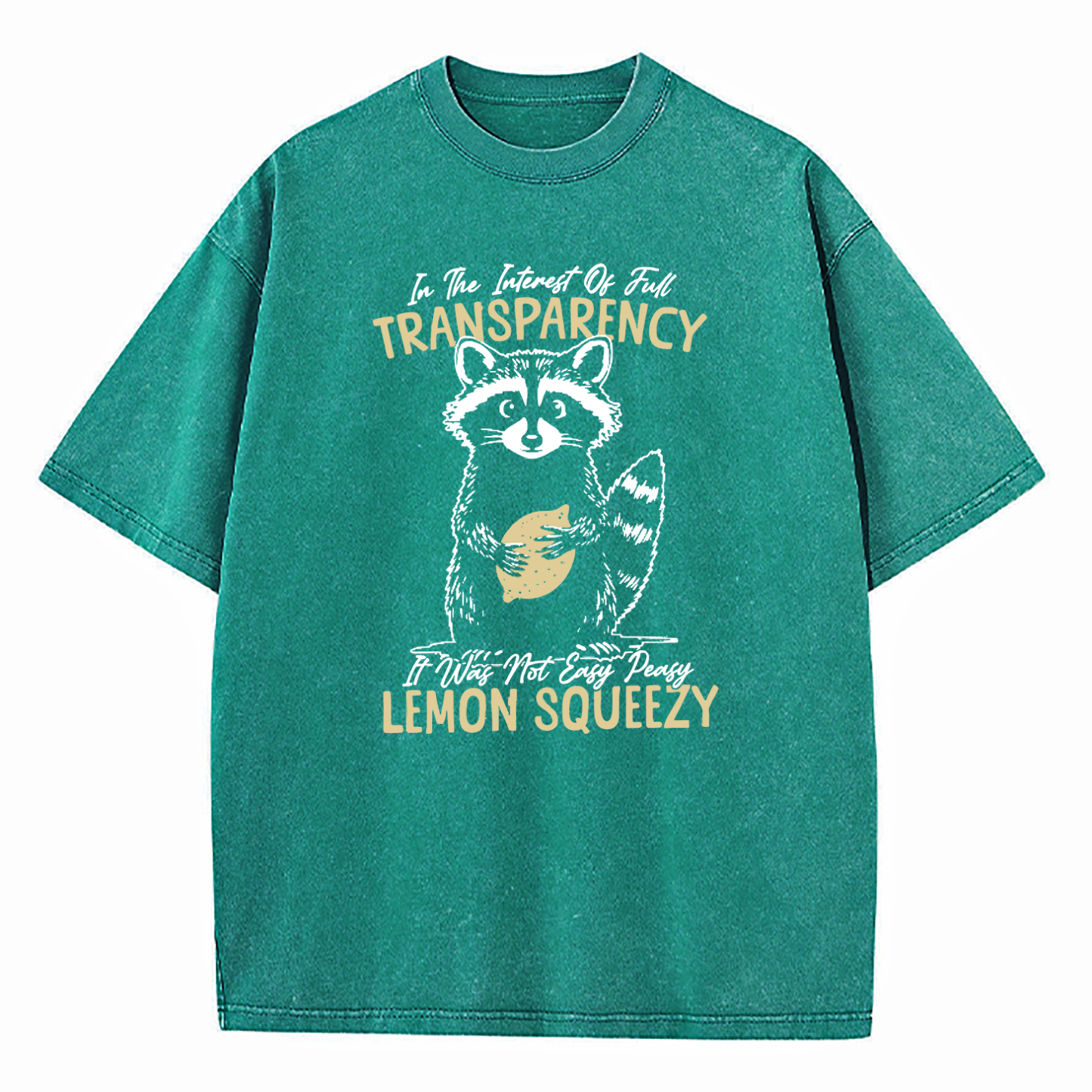 In The Interest of Full Transparency It was Not Easy Peasy Lemon Squeezy Washed T-Shirt