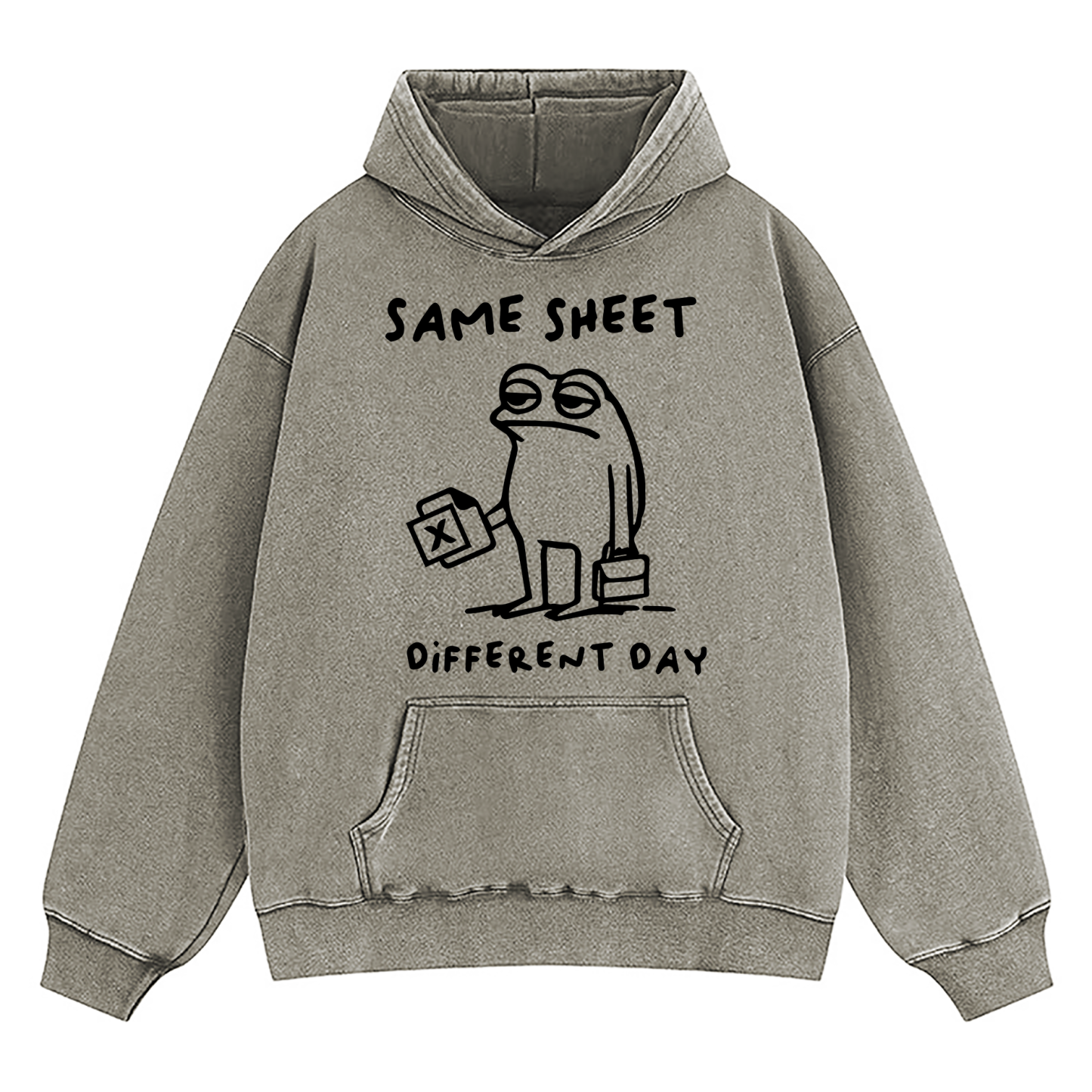 Same Sheet Different Day Washed Hoodie