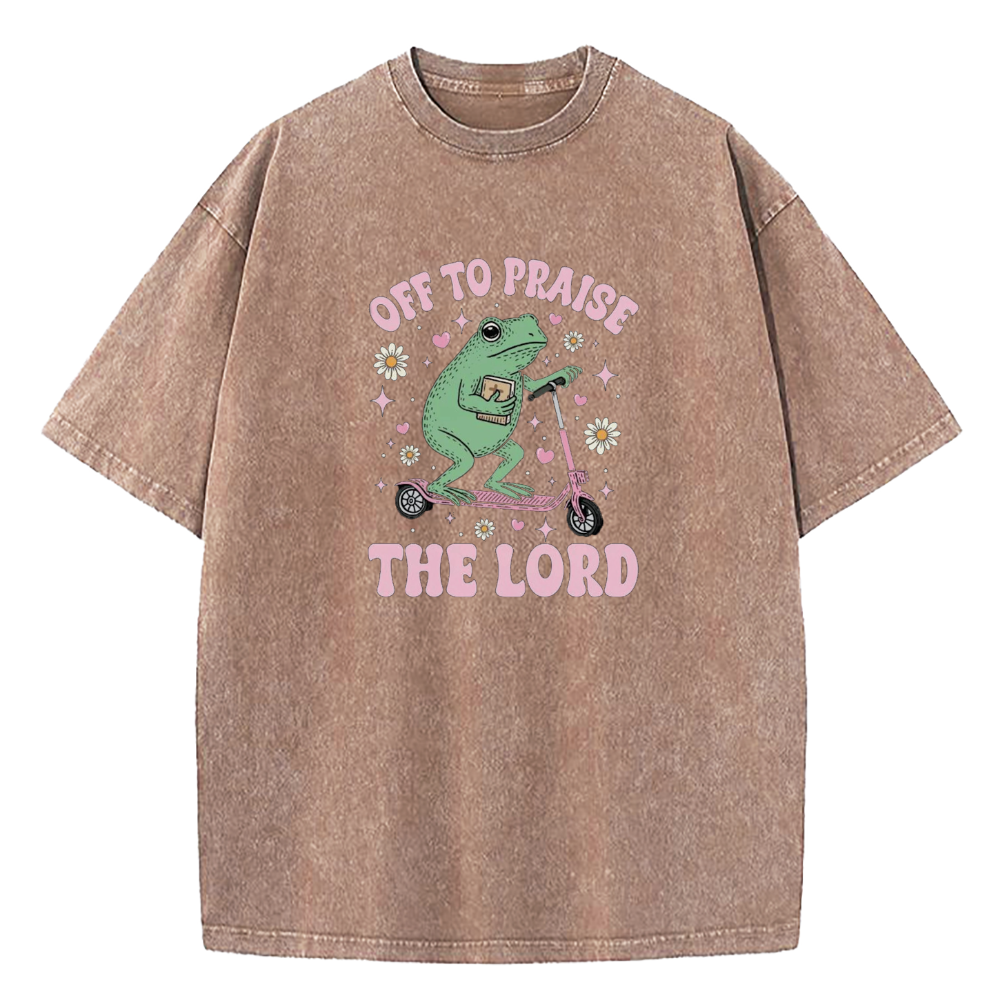 Off To Praise The Lord Washed T-Shirt