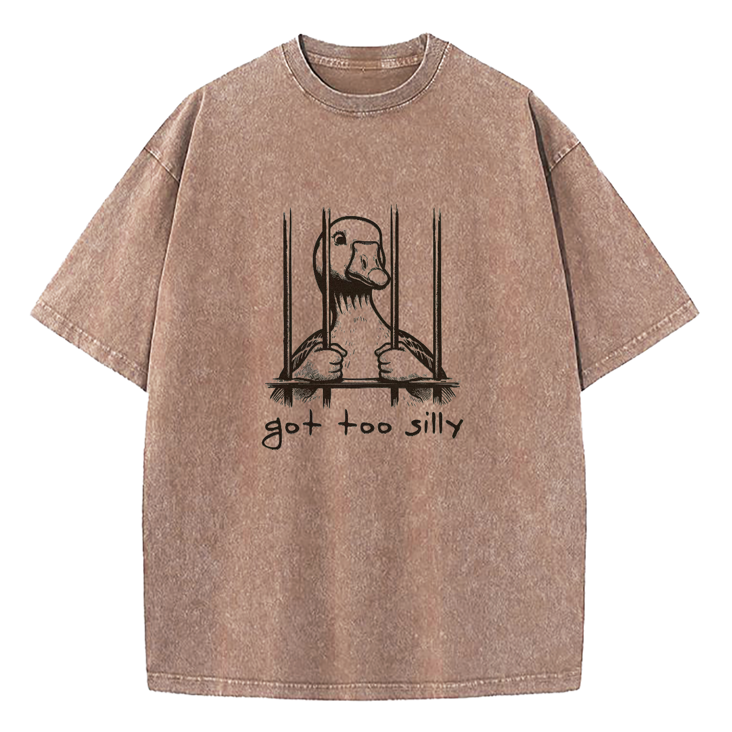 Silly Goose Got Too Silly Washed T-Shirt