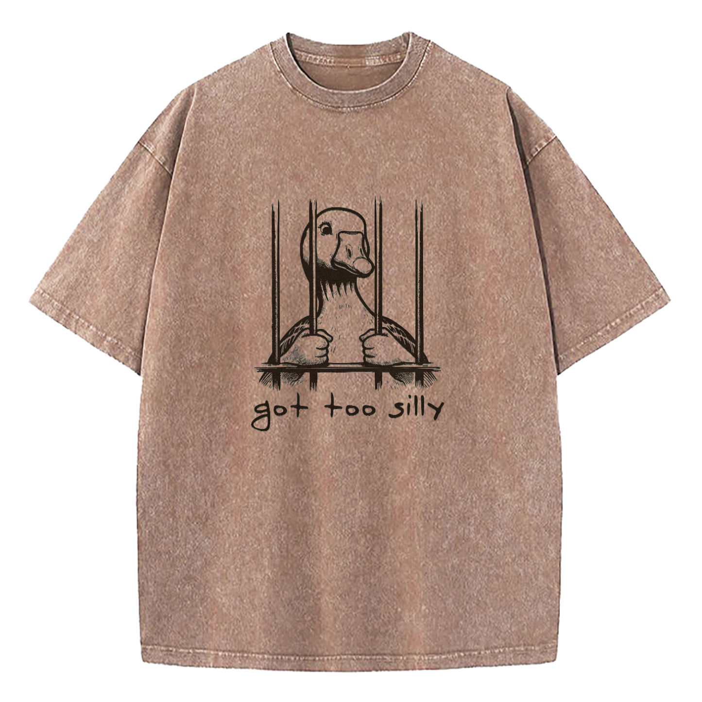 Silly Goose Got Too Silly Washed T-Shirt