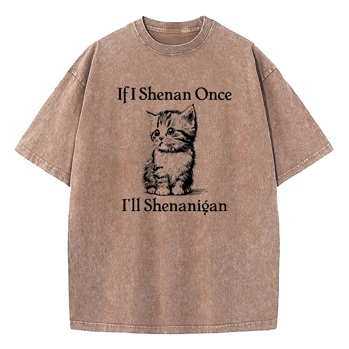  If I Shenan Once I'll Shenanigan Washed T-Shirt