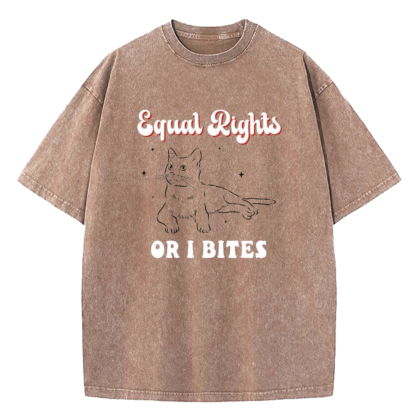 Equal Rights Or I Bites Washed T-Shirt