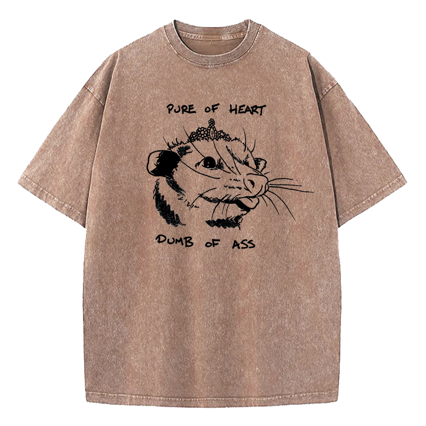 Pure Of Heart Dumb Of Ass Washed T-Shirt