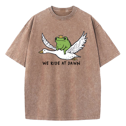 We Ride At Dawn Washed T-Shirt
