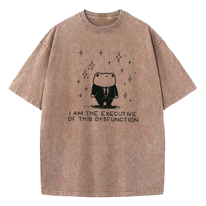 I Am The Executive Of This Dysfunction Washed T-Shirt