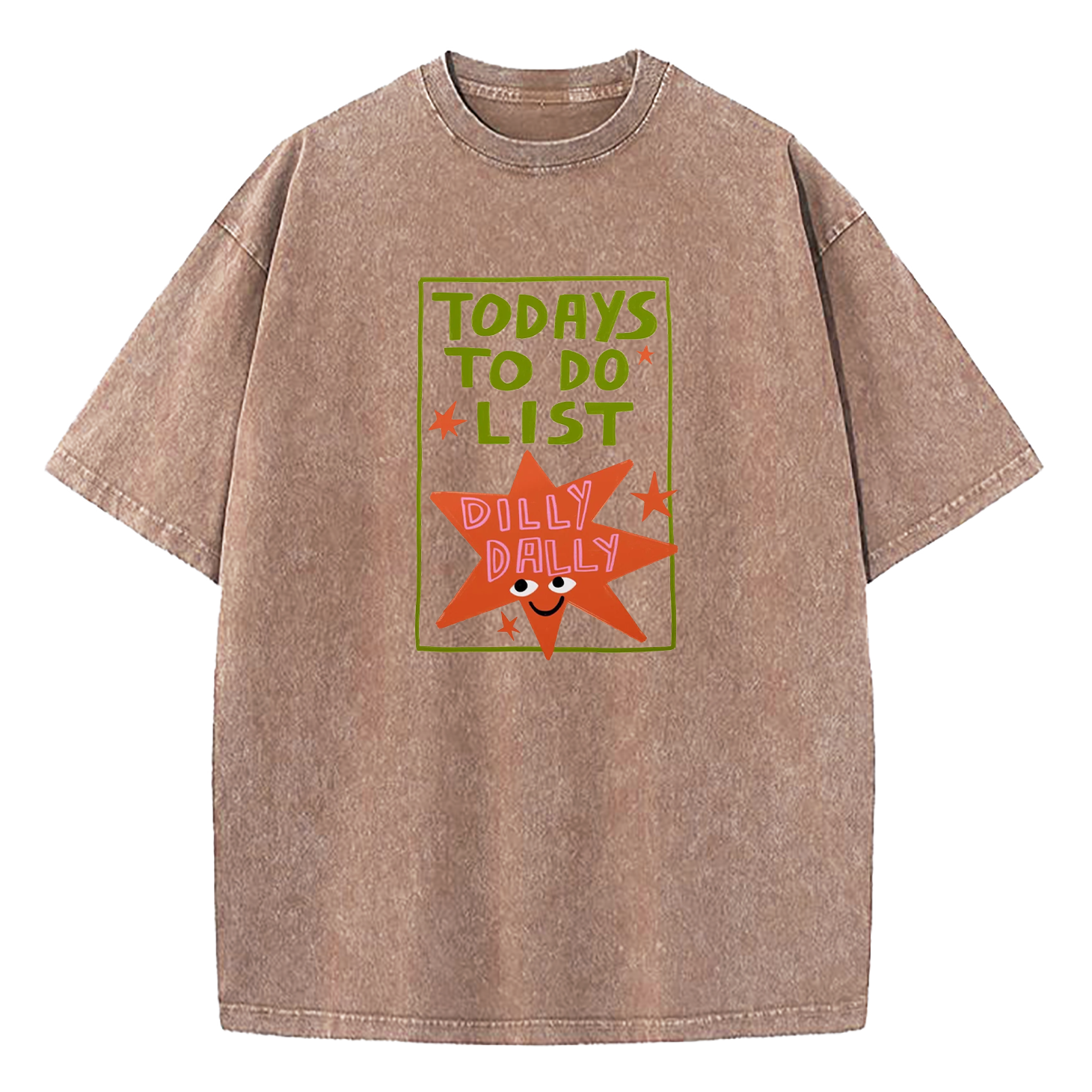 Today's To-Do List Dilly Dally Washed T-Shirt