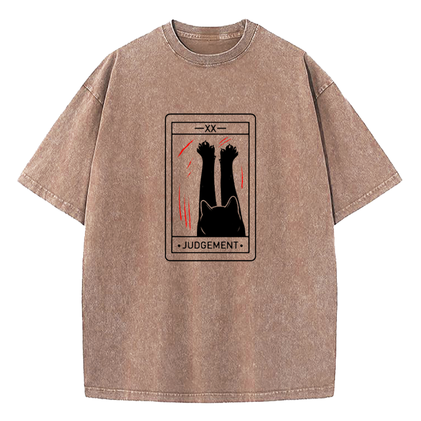 Judgement Cat Tarot Washed T-Shirt