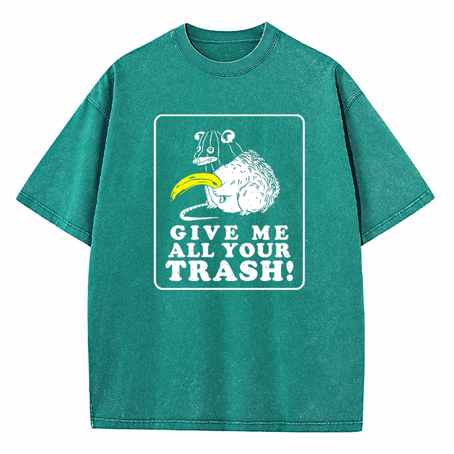 Give Me All Your Trash Opossum Washed T-Shirt
