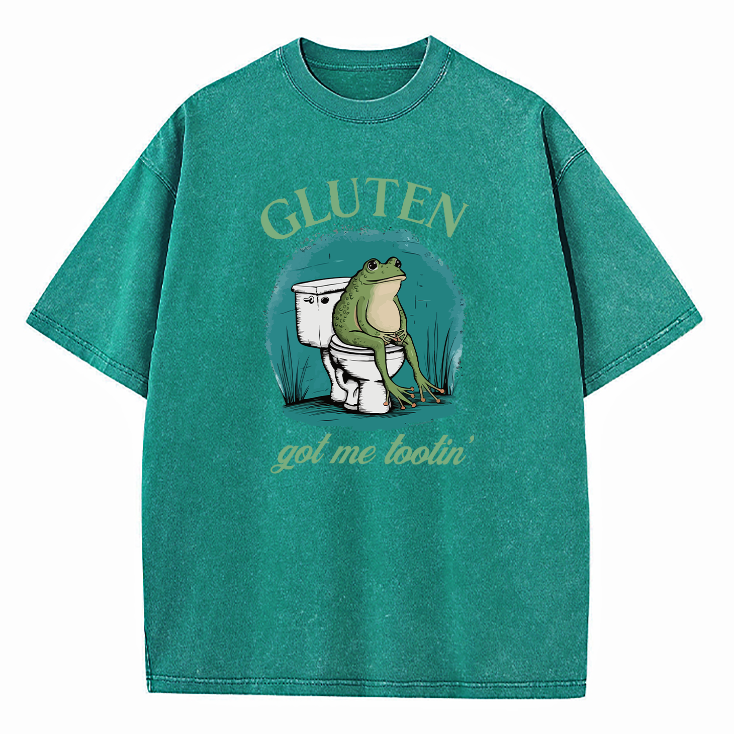 Gluten Got Me Tootin' Washed T-Shirt