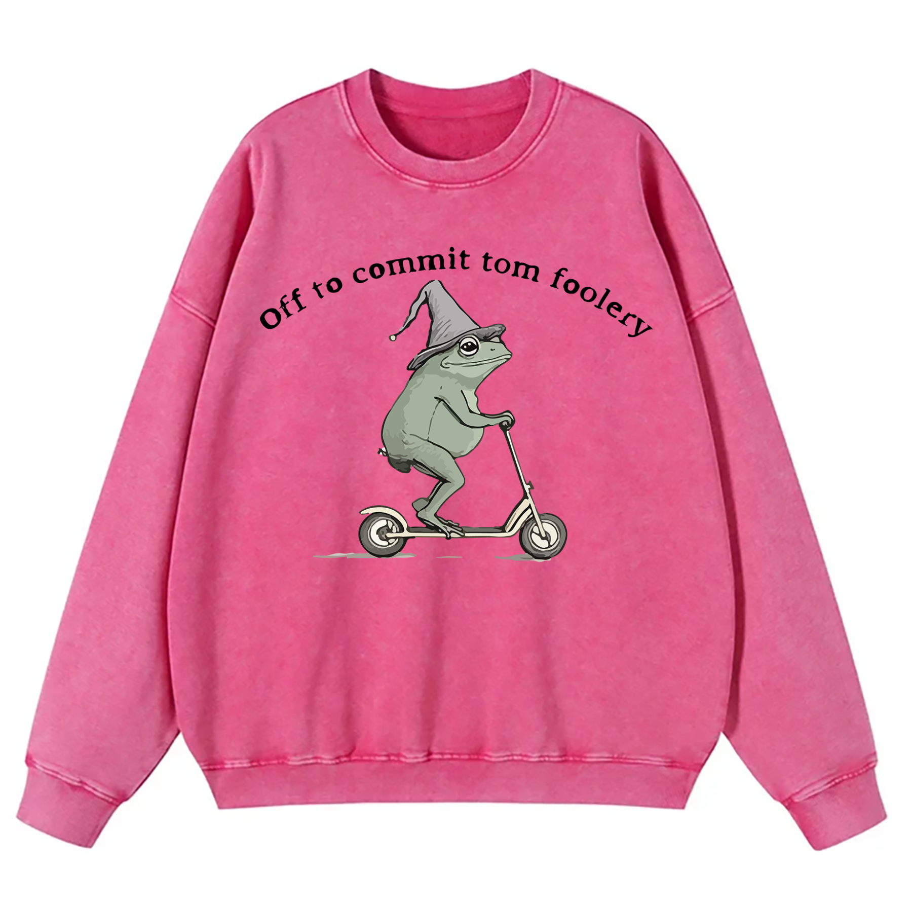 Off To Commit Tom Foolery Washed Sweatshirt
