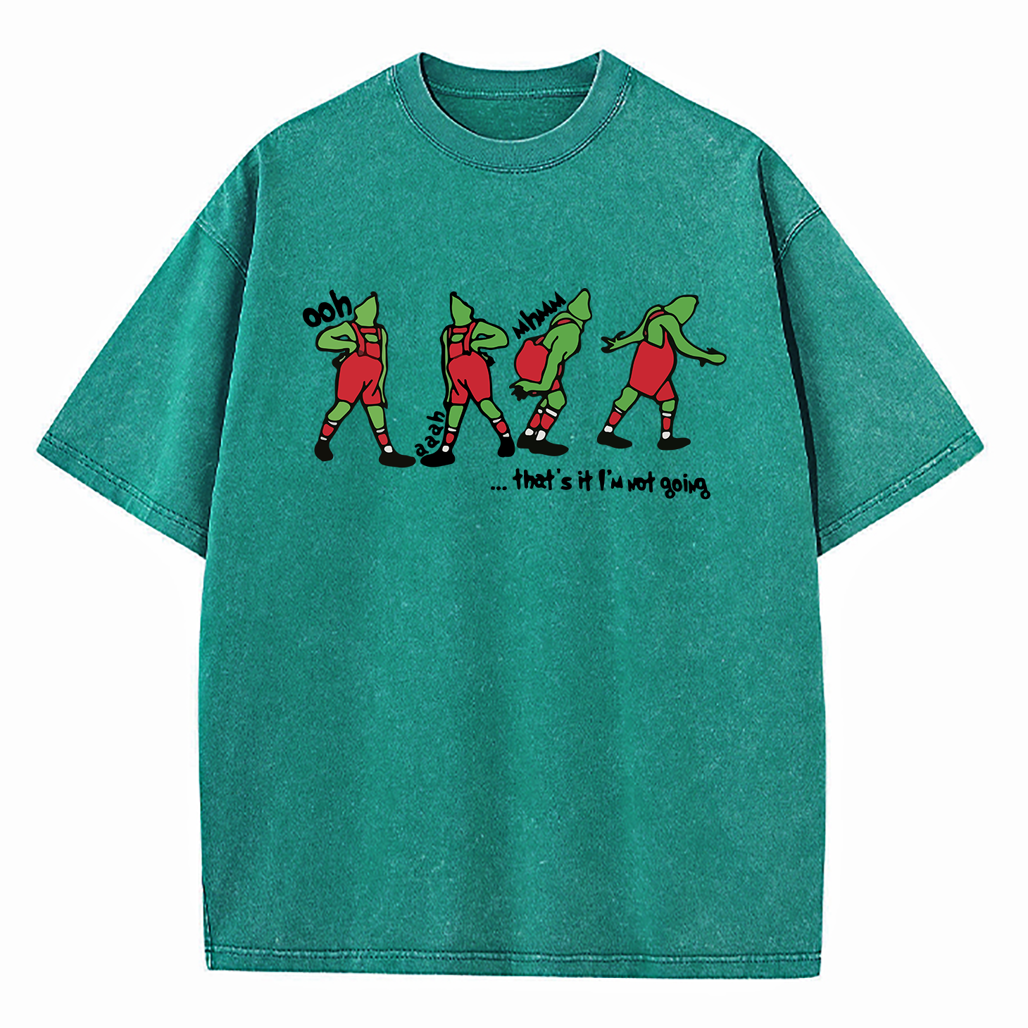 Grinch That's It I'm Not Going Washed T-Shirt