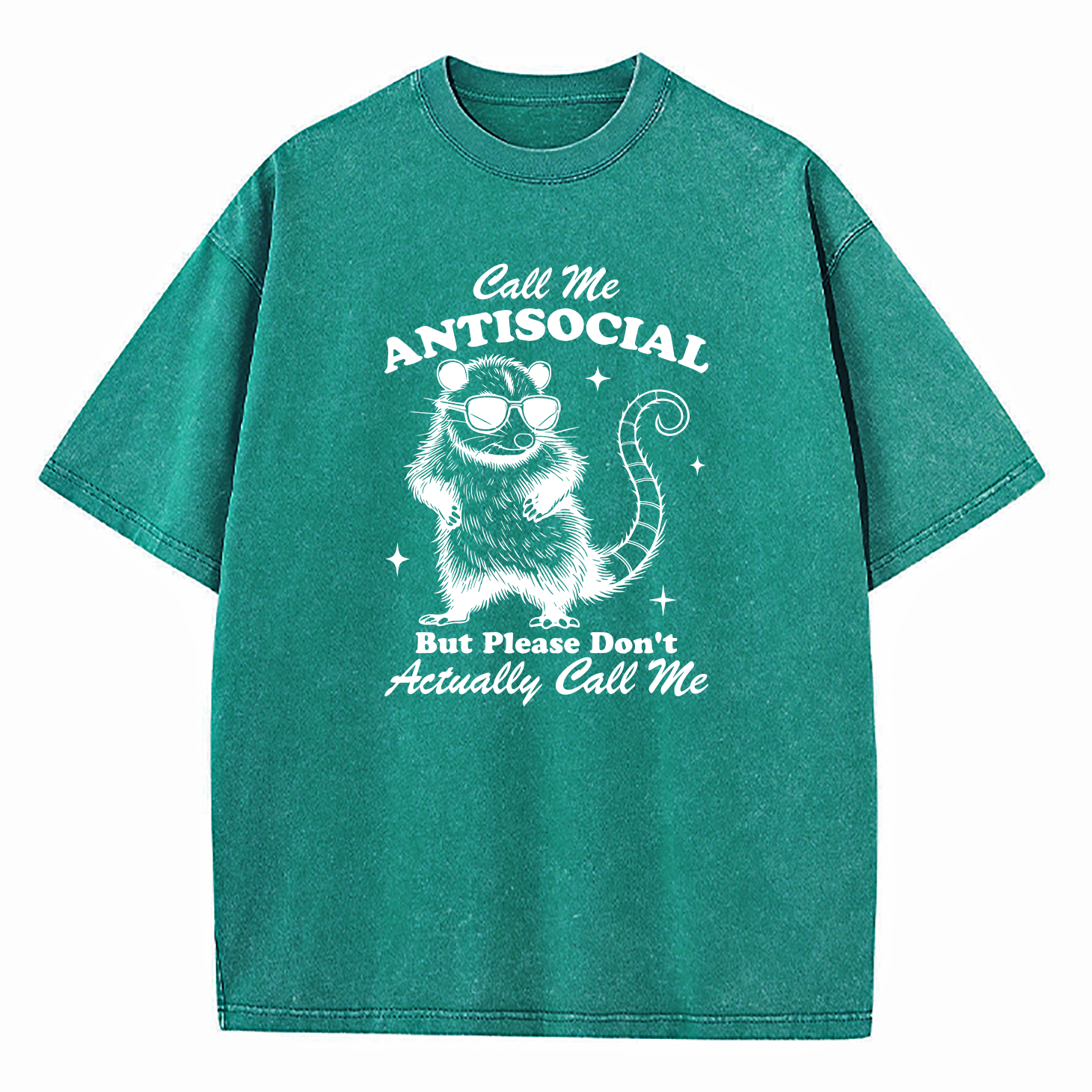 Call Me Antisocial But Please Don’t Call Me Washed T-Shirt