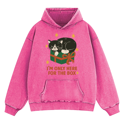 I'm Only Here For The Box Washed Hoodie