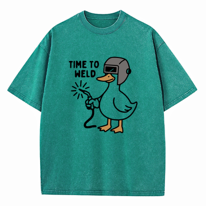 Time To Weld Washed T-Shirt
