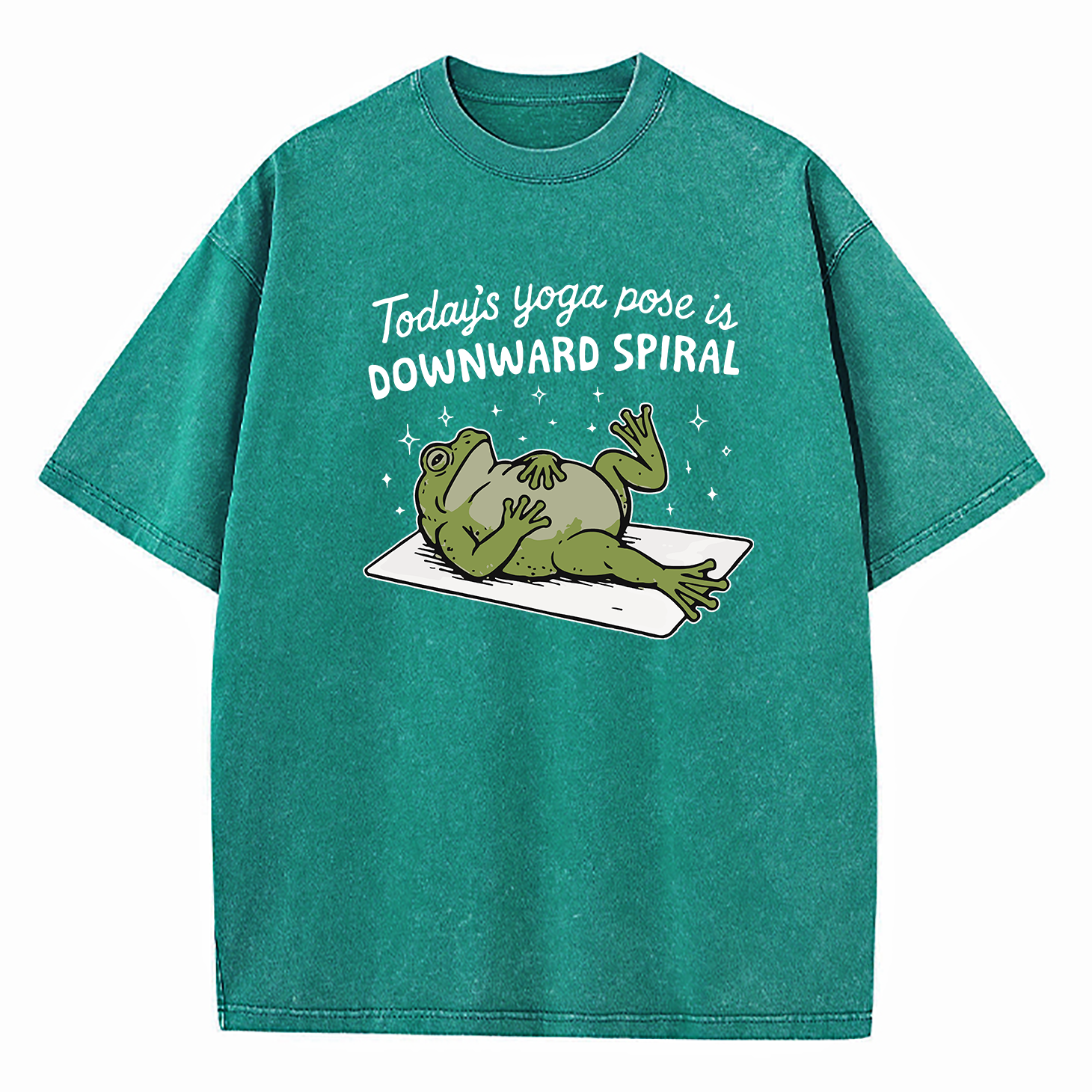 Today’s Yoga Pose Is Downward Spiral Washed T-Shirt
