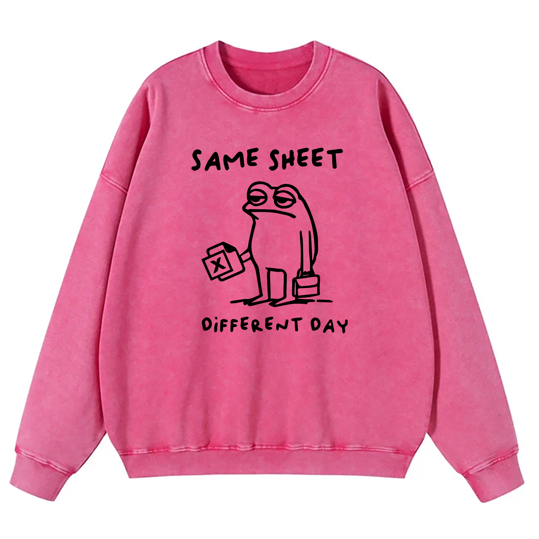 Same Sheet Different Day Washed Sweatshirt