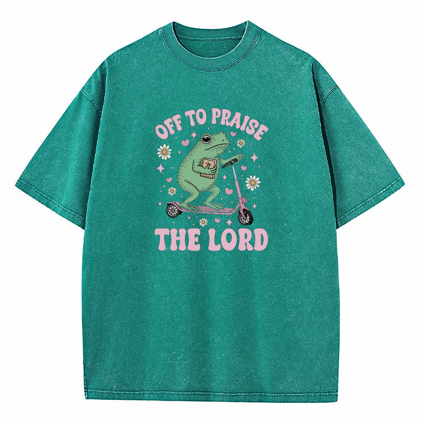 Off To Praise The Lord Washed T-Shirt
