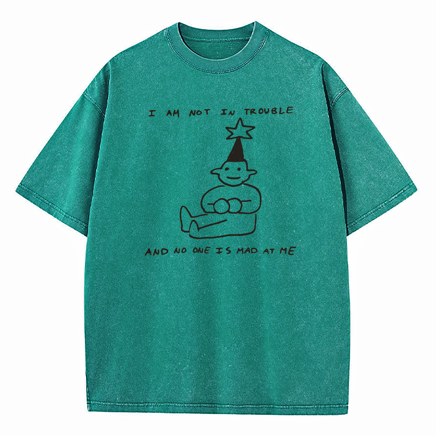 I Am Not In Trouble Washed T-Shirt