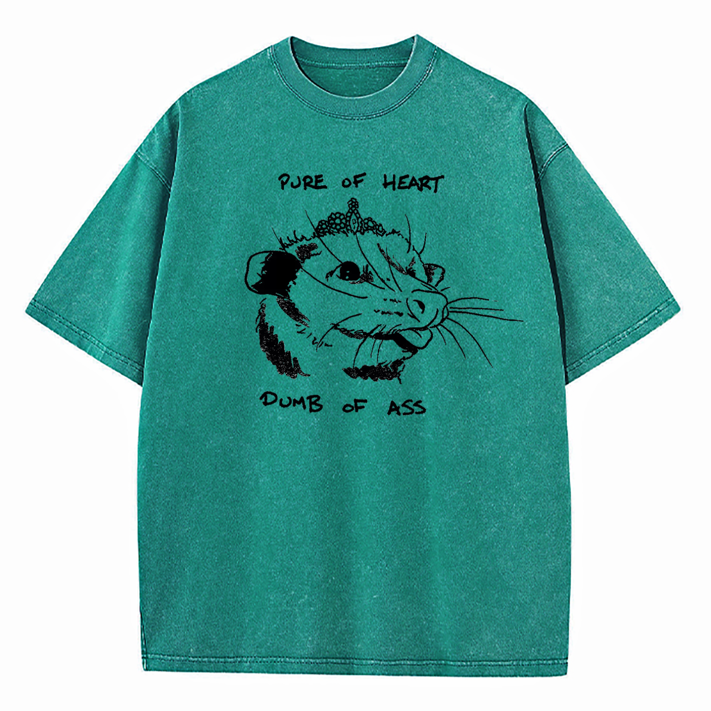 Pure Of Heart Dumb Of Ass Washed T-Shirt