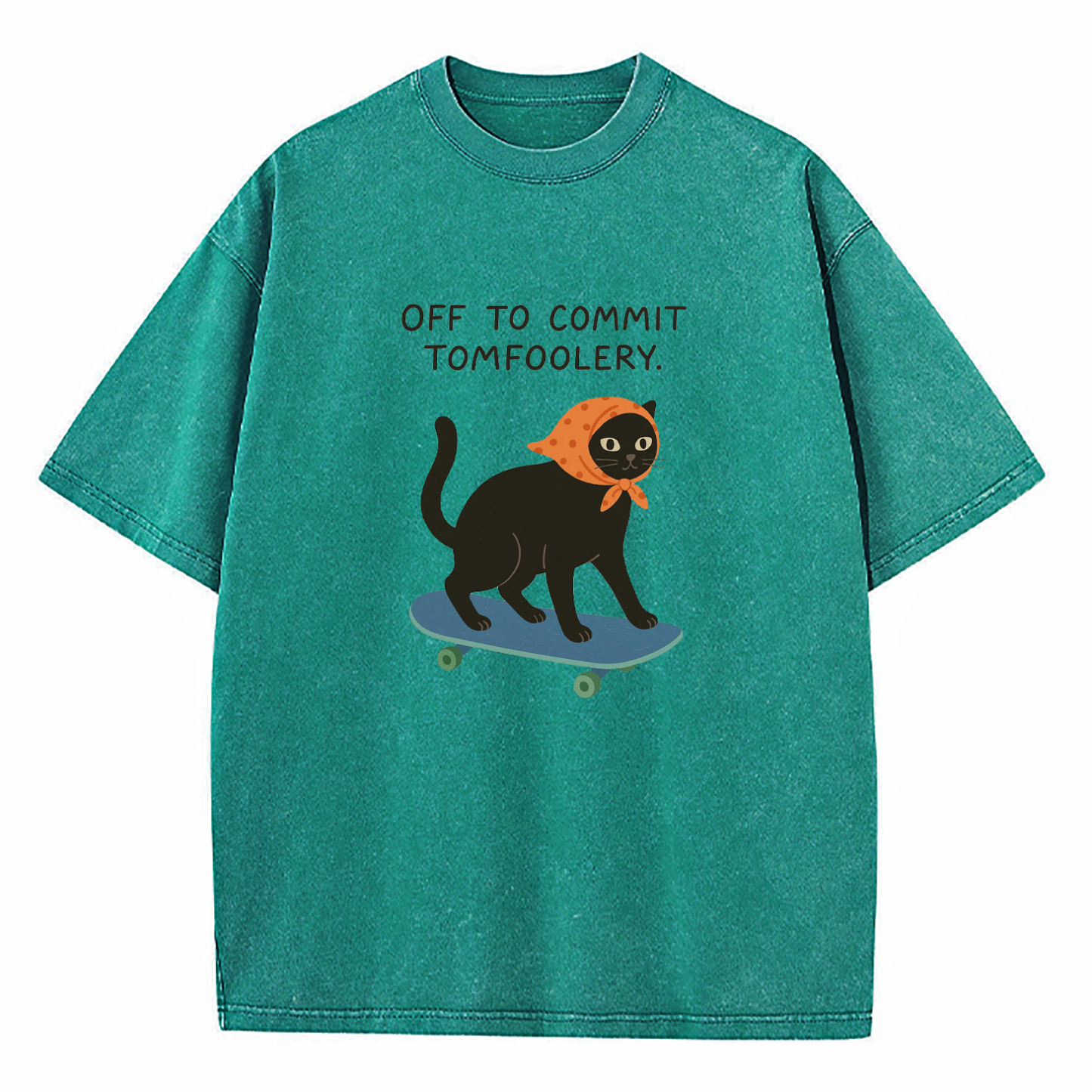 Off To Commit Tomfoolery Washed T-Shirt