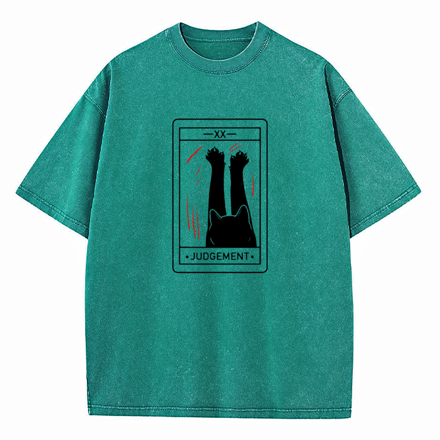 Judgement Cat Tarot Washed T-Shirt