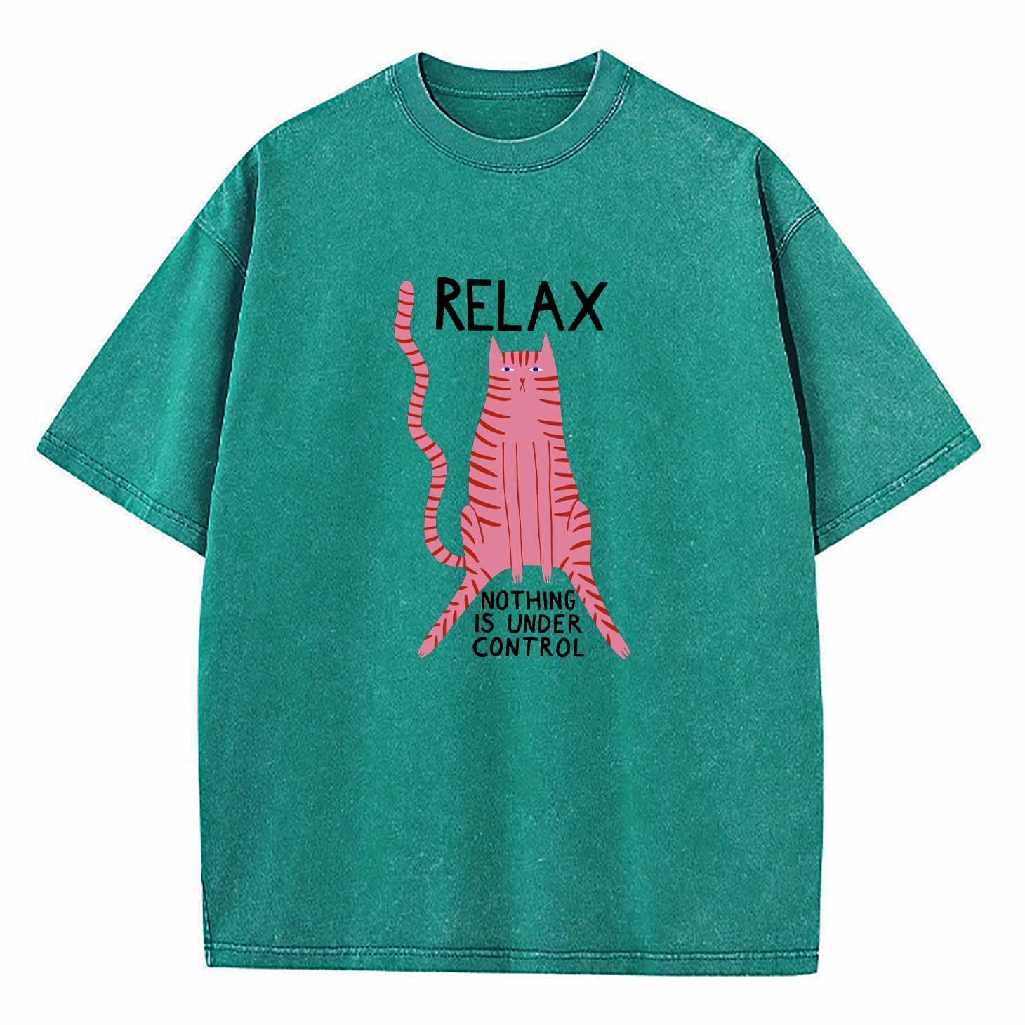 Relax Nothing Is Under Control Washed T-Shirt