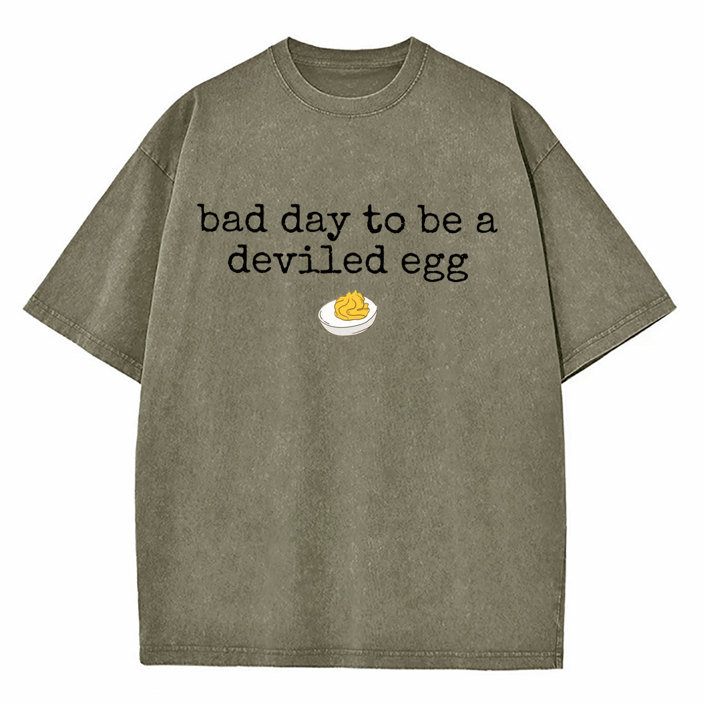 Bad Day To Be A Deviled Egg Washed T-Shirt