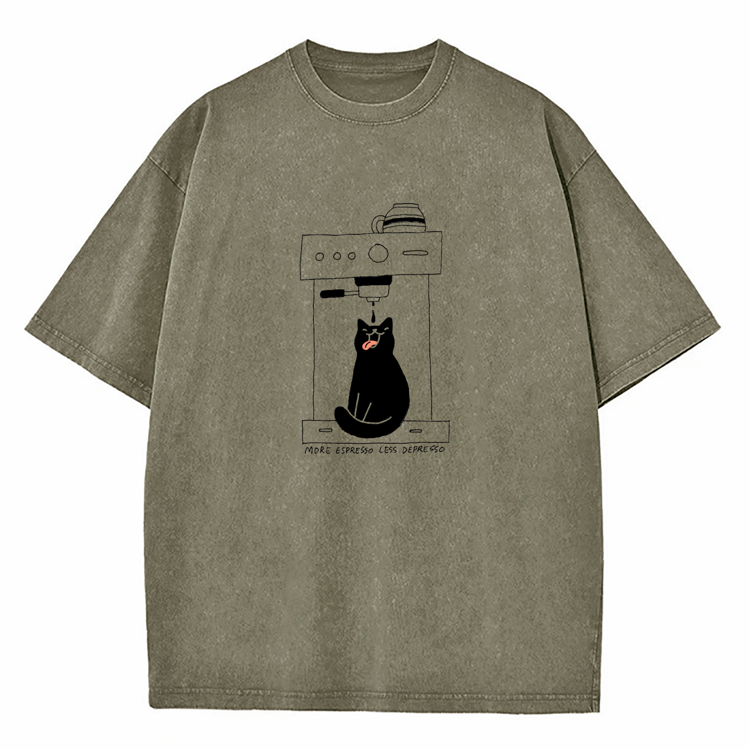 More Espresso Less Depresso Washed T-Shirt