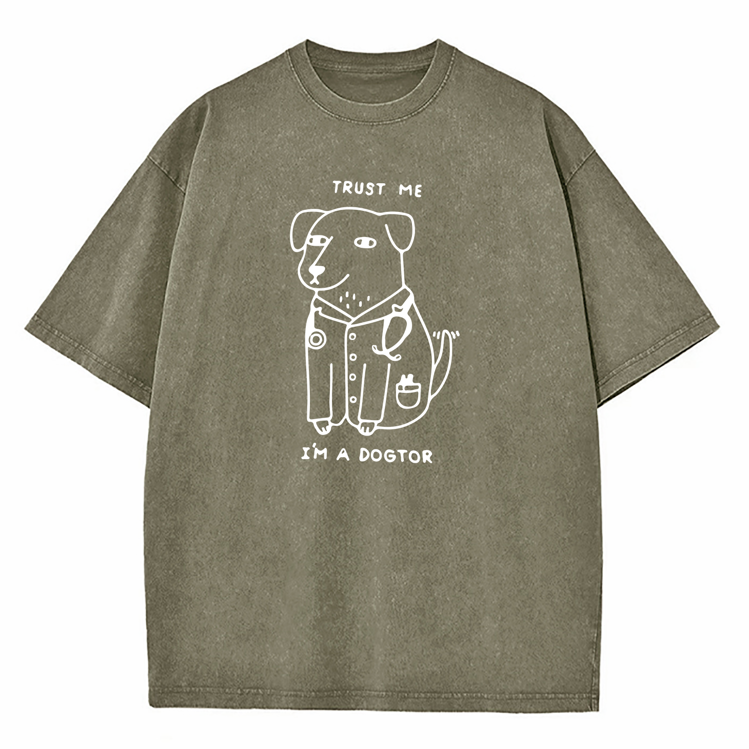Trust Me I Am Dogtor Washed T-Shirt