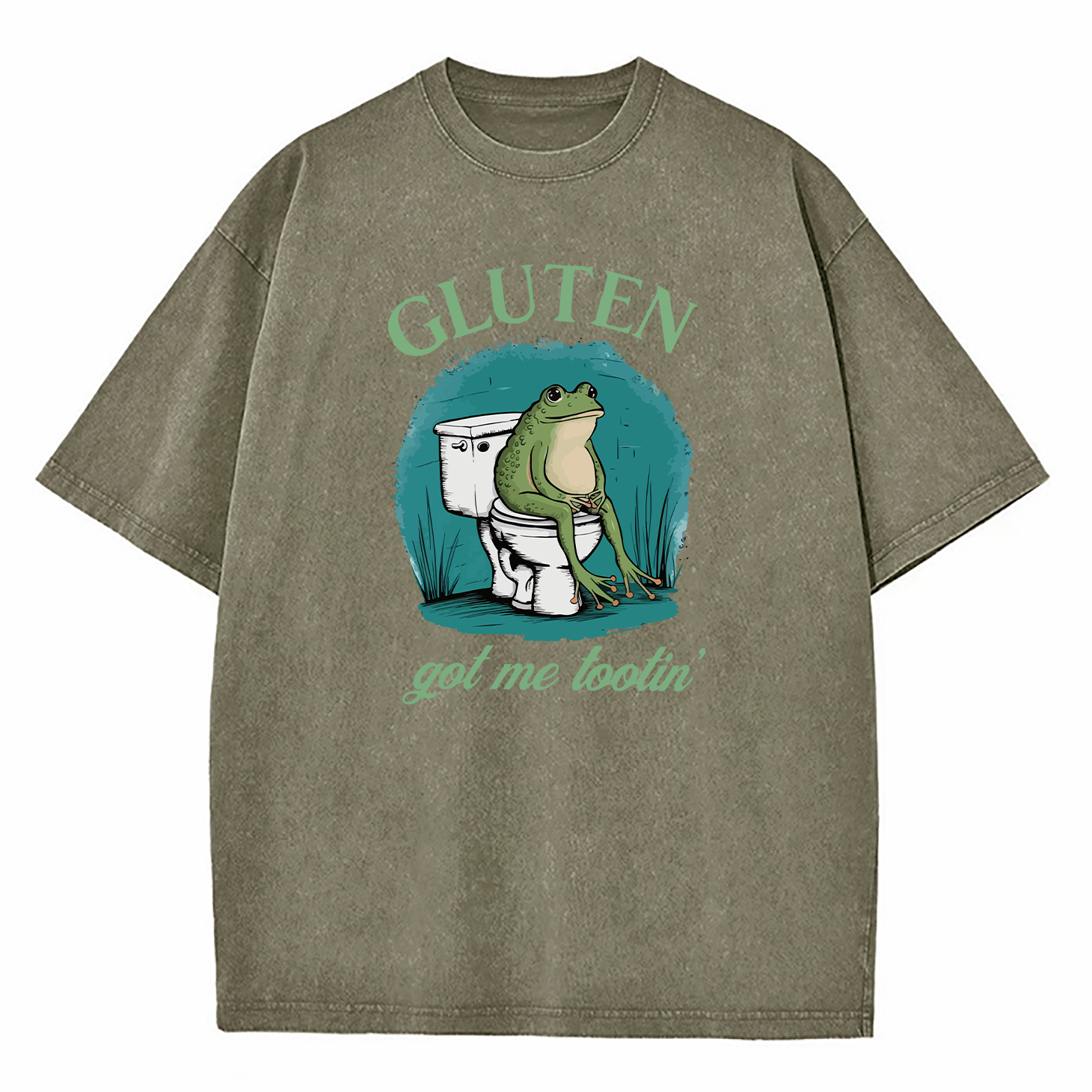 Gluten Got Me Tootin' Washed T-Shirt