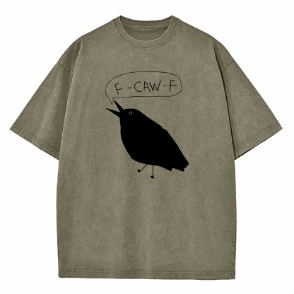 F-Caw-F Crow Washed T-Shirt