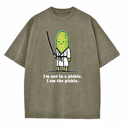 I’m Not In A Pickle I Am The Pickle Washed T-Shirt