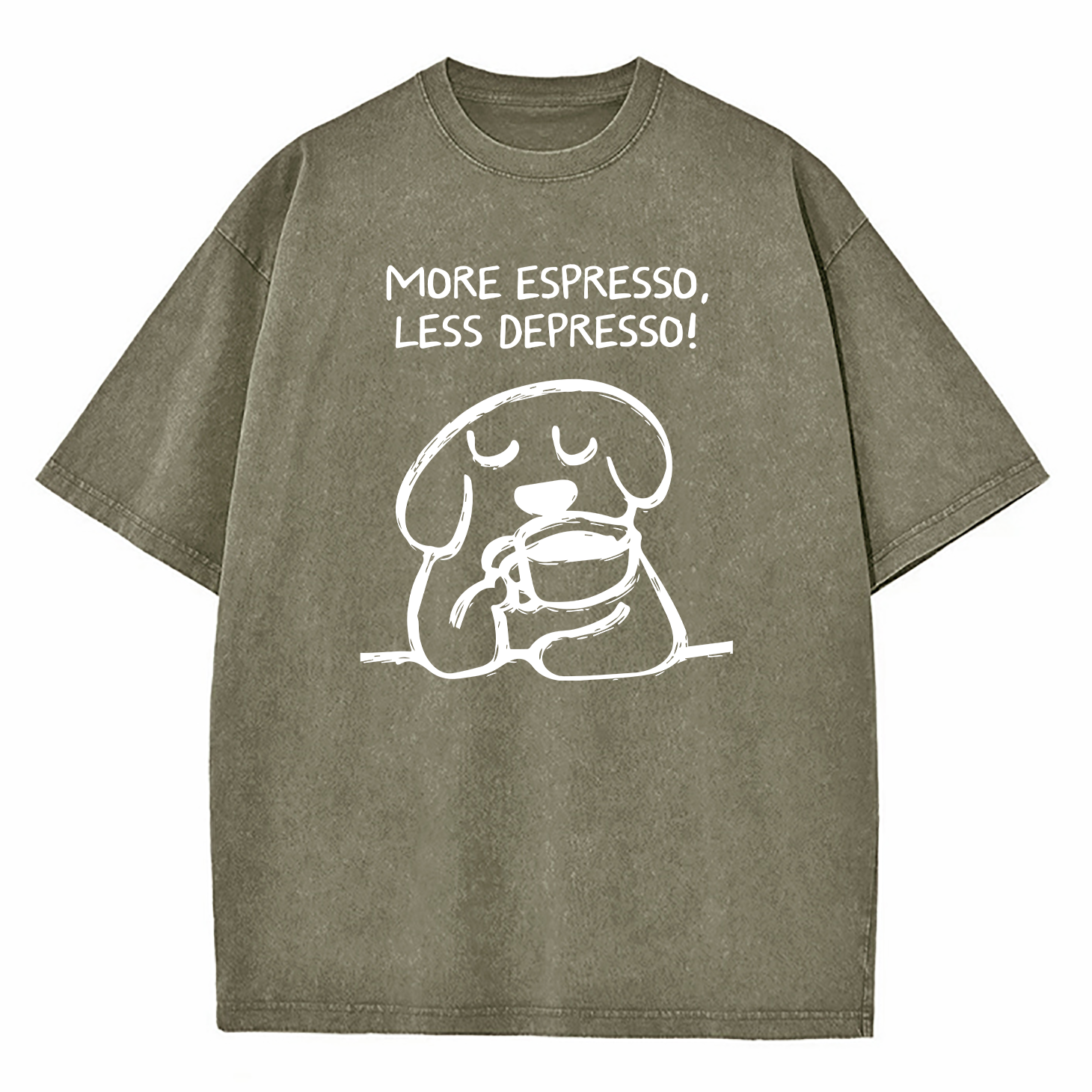 More Espresso Less Depresso Washed T-Shirt