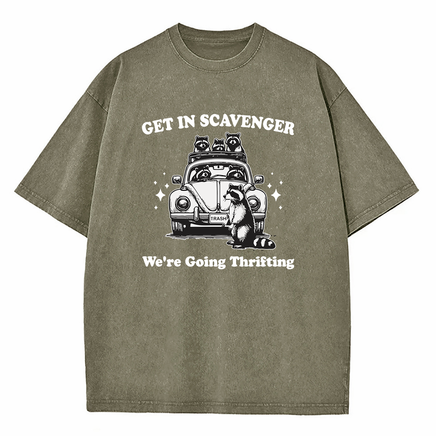 Get In Scavenger We're Going Thrifting Washed T-Shirt