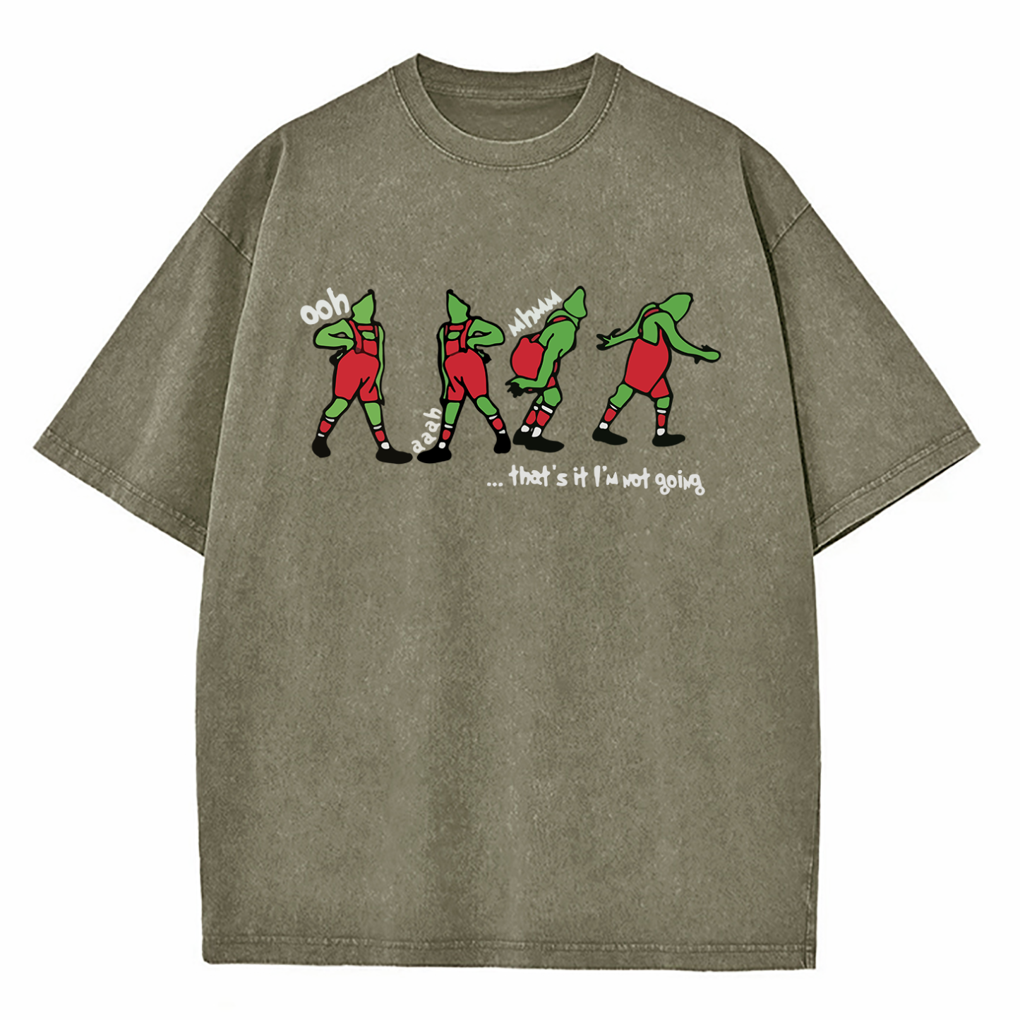 Grinch That's It I'm Not Going Washed T-Shirt
