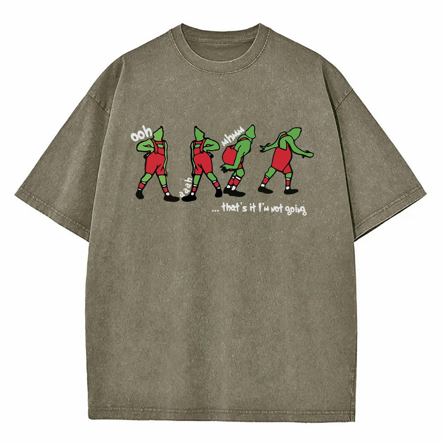 Grinch That's It I'm Not Going Washed T-Shirt