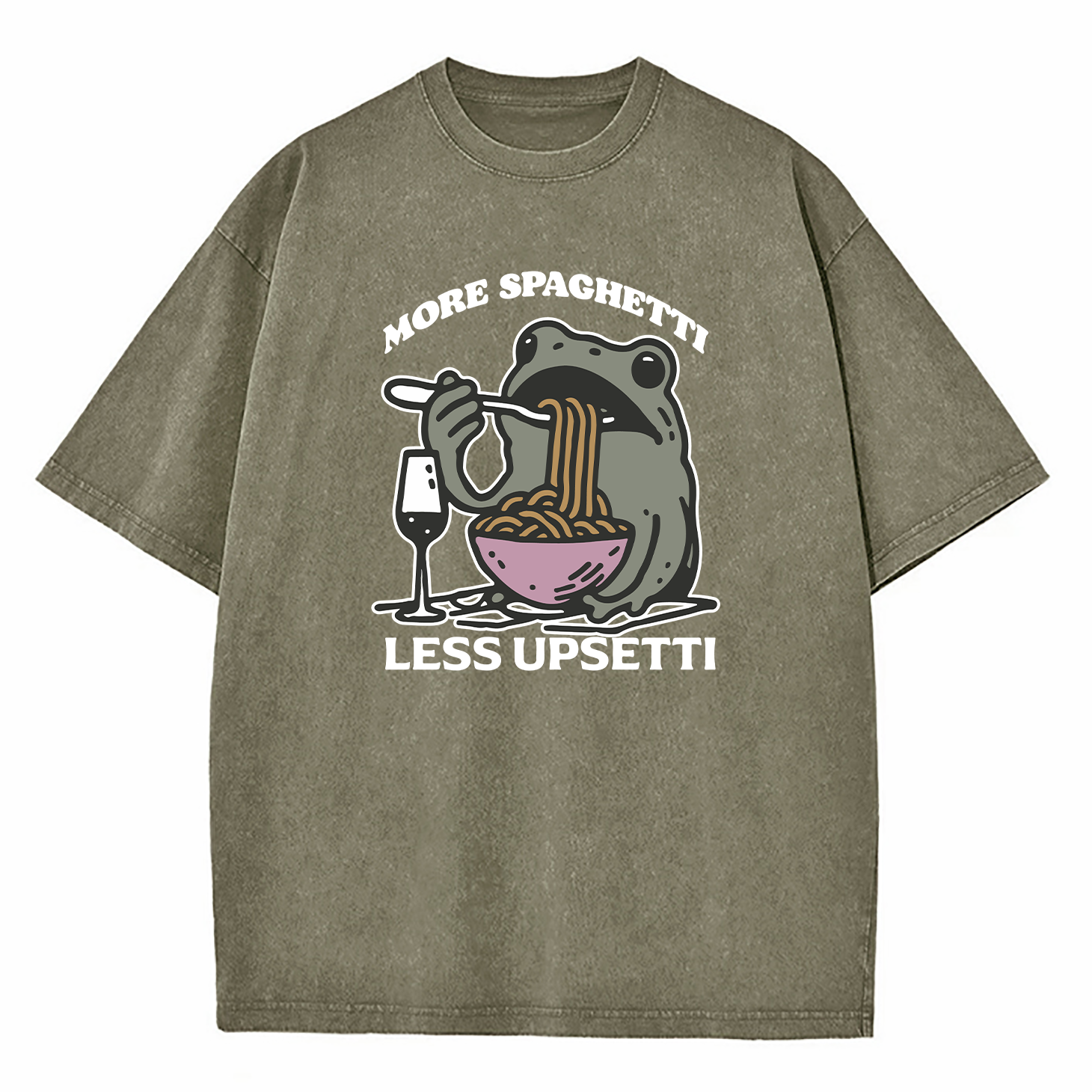 More Spaghetti Less Upsetti Washed T-Shirt