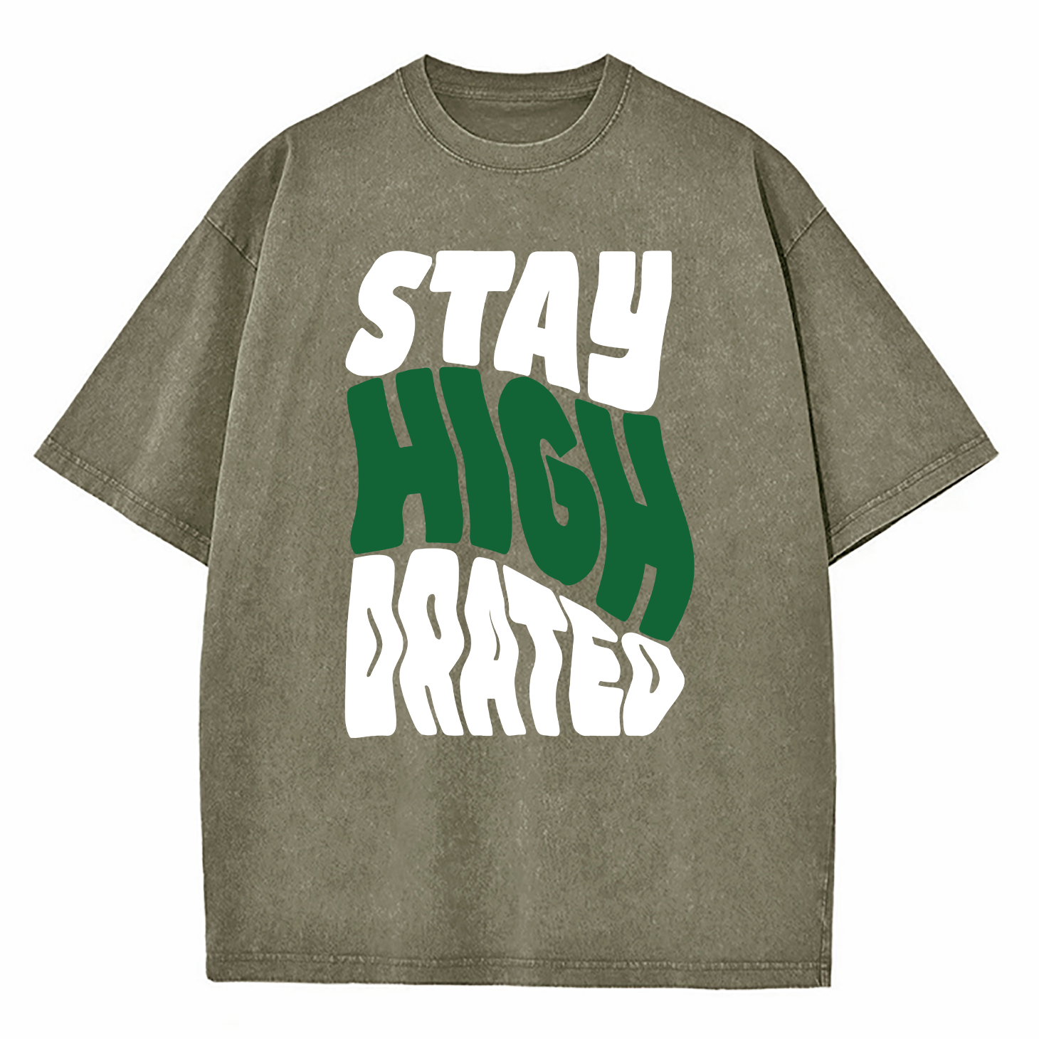 Stay High Drated Washed T-Shirt