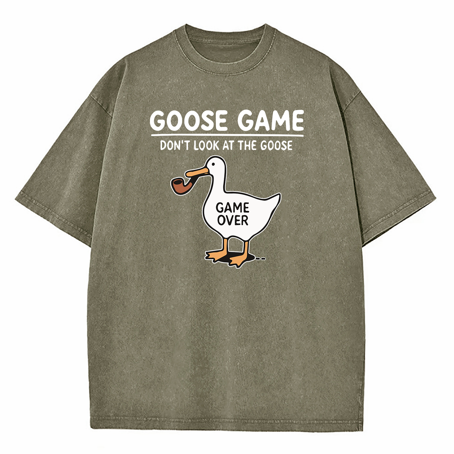 Goose Game Don’t Look at the Goose Washed T-Shirt