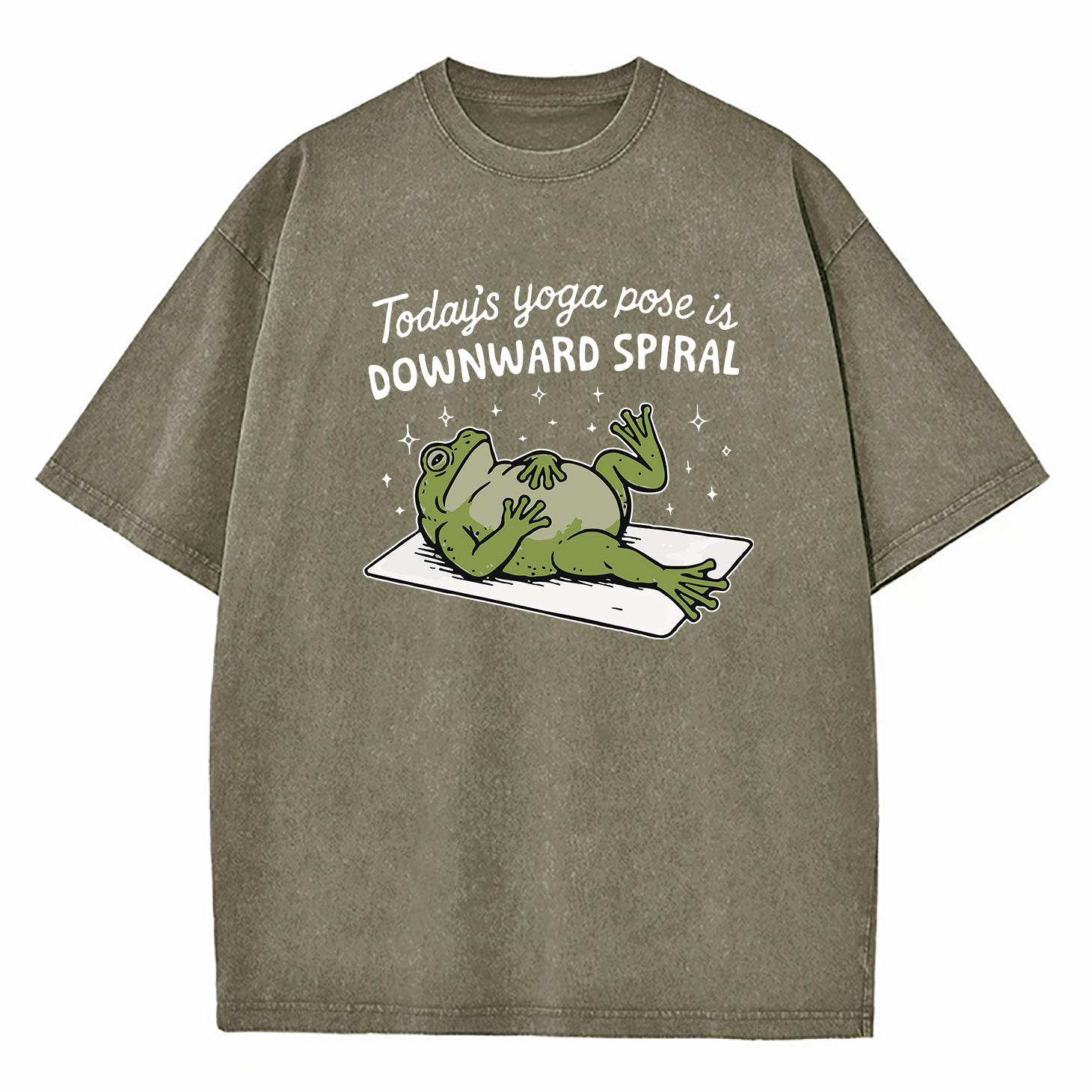 Today’s Yoga Pose Is Downward Spiral Washed T-Shirt