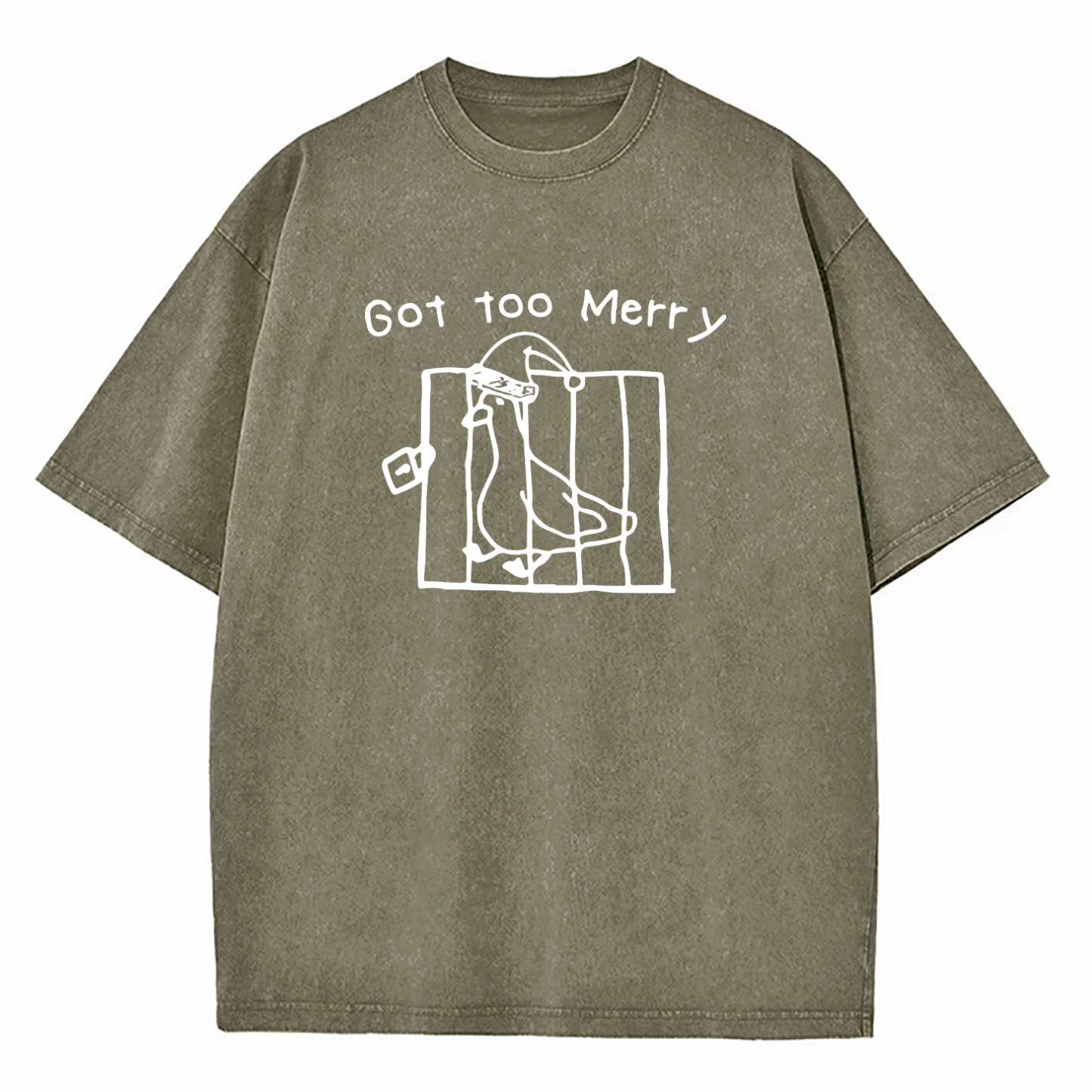Got Too Merry Washed T-Shirt
