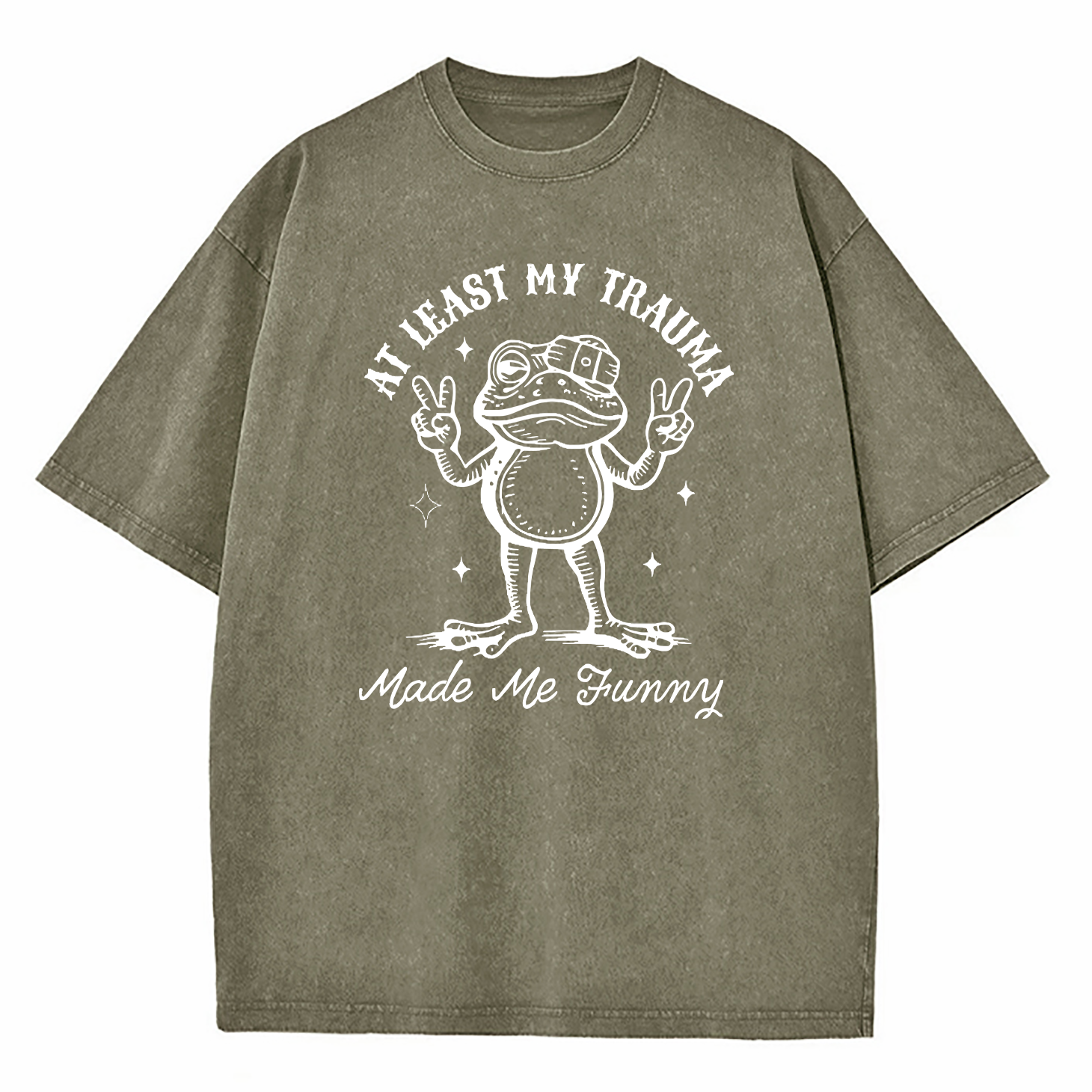 At Least My Trauma Made Me Funny Washed T-Shirt